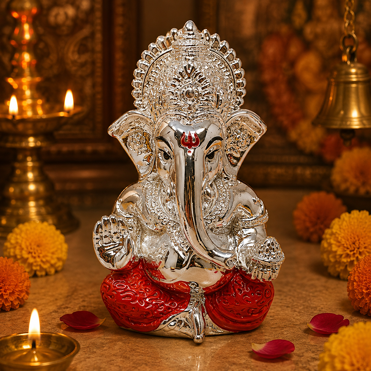 Silver Ganesh Ji